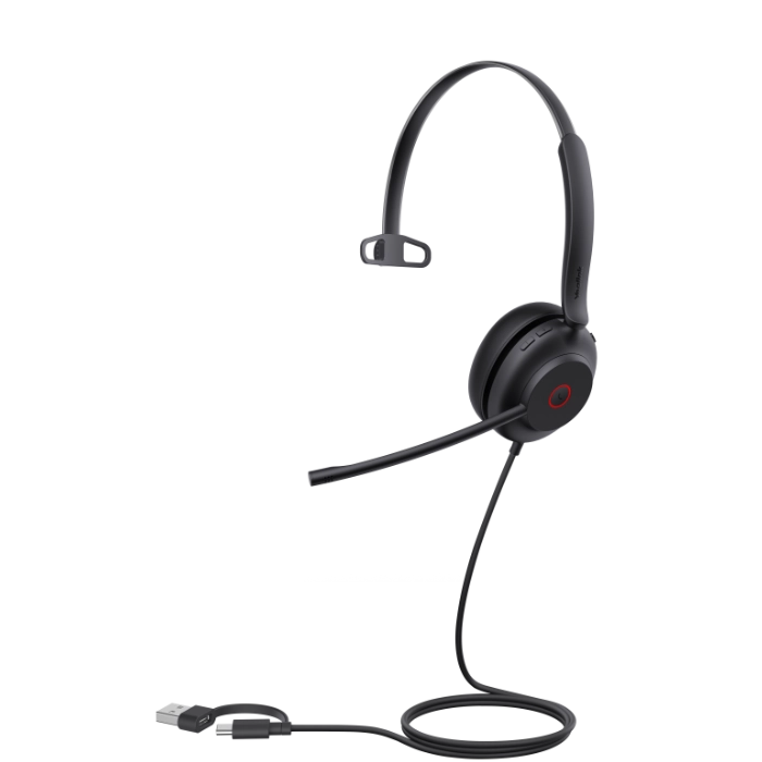 UH35 Mono UC USB-C/A – Yealink USB Wired Headset with USB-C and USB-A ...