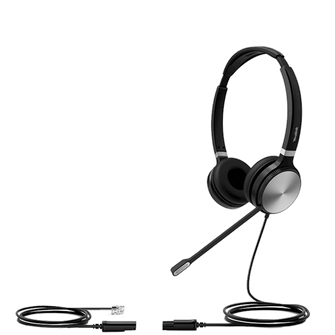 YHS36-Dual (binaural) Quick Disconnect headset – Compatible with phones that have RJ9 jack (1308021)